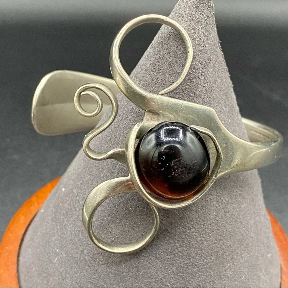 Brutalist Artistic Fork made of Alpacca Silco